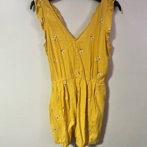 Old navy yellow flower romper
